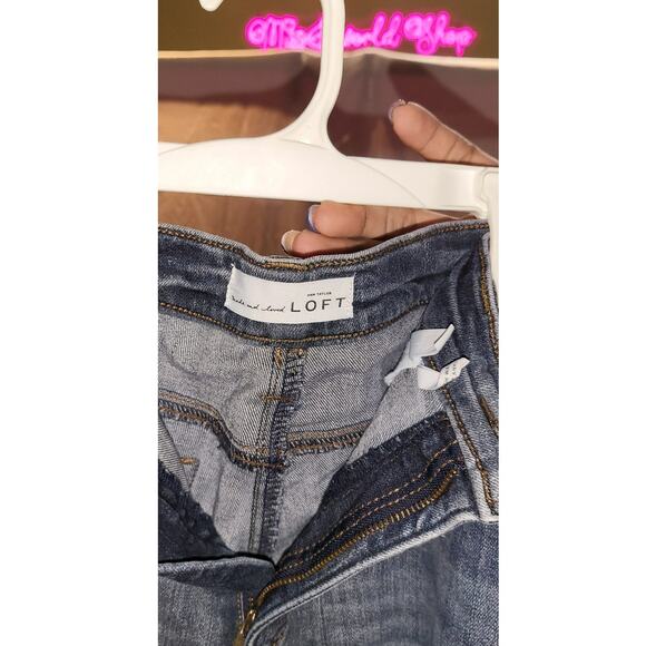 Ann Taylor Loft Modern High Waist Skinny Ankle Blue Jeans Size 8/29 - Picture 3 of 5